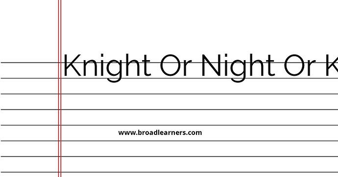 knight-or-night-or-nite-common-grammar-mistake