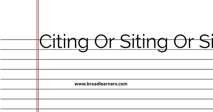 citing-or-siting-or-sighting-common-grammar-mistake