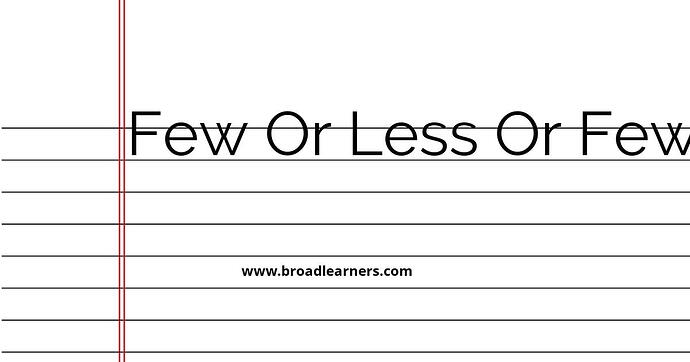 few-or-less-or-fewer-common-grammar-mistake