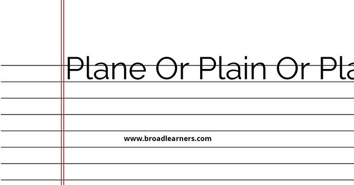 plane-or-plain-or-plaine-common-grammar-mistake