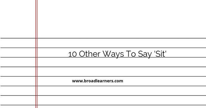 10-other-ways-to-say-sit