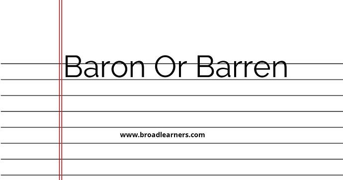 baron-or-barren-common-grammar-mistake
