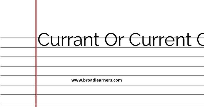 currant-or-current-common-grammar-mistake