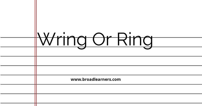 wring-or-ring-common-grammar-mistake