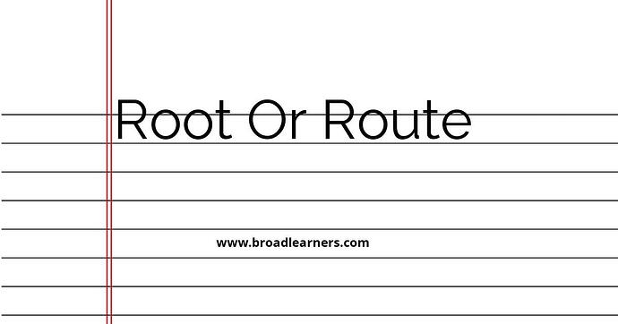 root-or-route-common-grammar-mistake