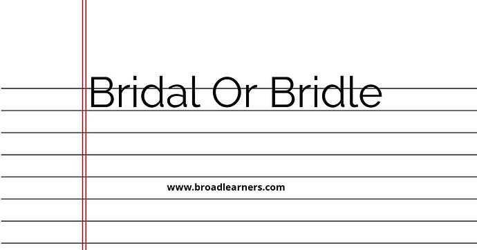 bridal-or-bridle-common-grammar-mistake
