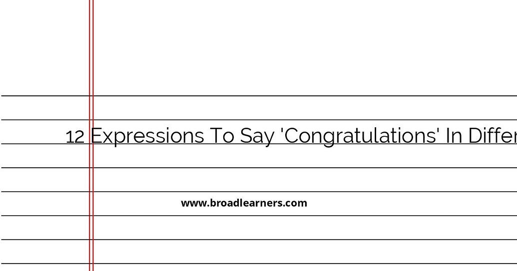 HOW TO WRITE CONGRATULATIONS IN DIFFERENT WAYS visual data 2